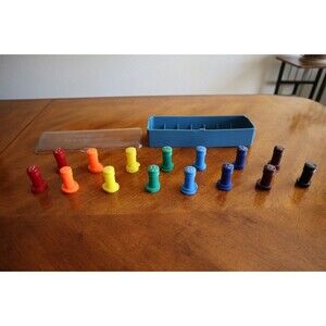 Vintage Morse Sewing Machine Rainbow Fashion Discs Cams - Missing 1  Broken Case